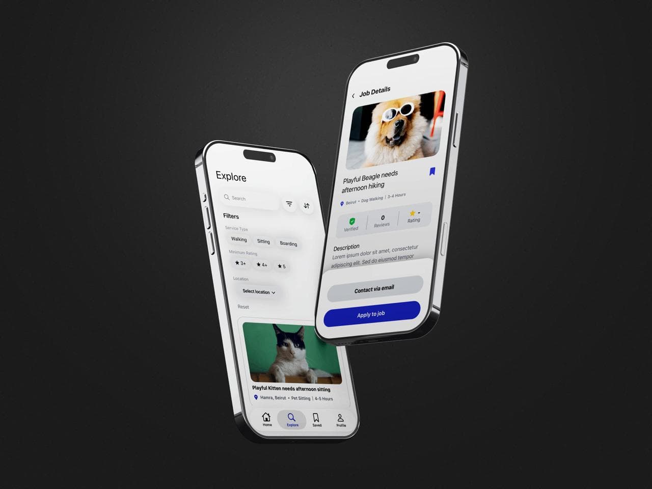 SitMyPet Post Details Screen